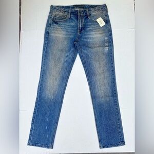 Guess Men's Faded Blue Slim Tapered Jeans